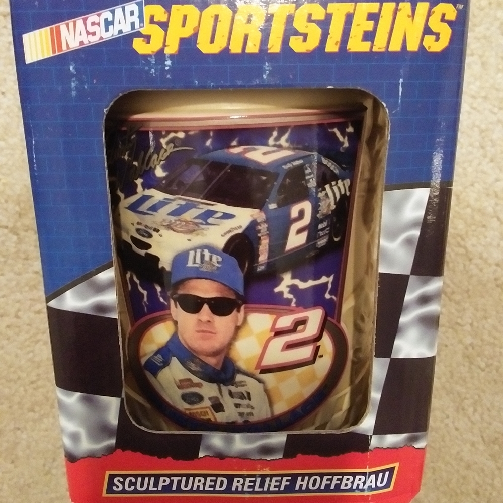 NASCAR Rusty Wallace Miller Lite Ceramic mug
